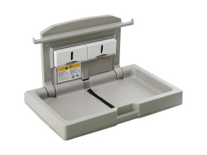 Een brede inklapbare baby verschoontafel