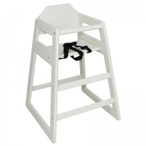 Houten Bolero kinderstoel, antiek wit