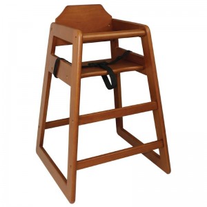 Houten Bolero kinderstoel, donkerbruin