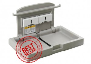 Een brede inklapbare baby verschoontafel